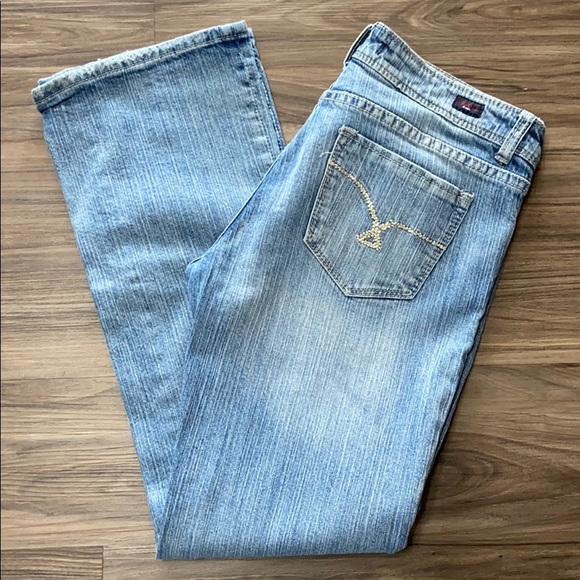 light colored bootcut jeans